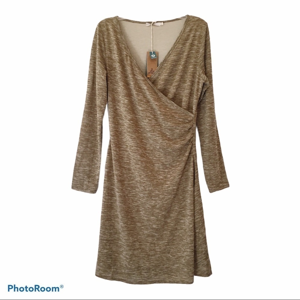 Prana Nadia Space Dye Faux Wrap Dress NWT
